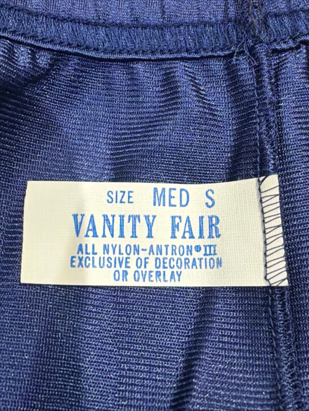 Vintage Vanity Fair Lace Trimmed Blue Petti Pants Bloomers Size Med S - Picture 2 of 4